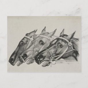 Currier & Ives - Die Führer Postkarte