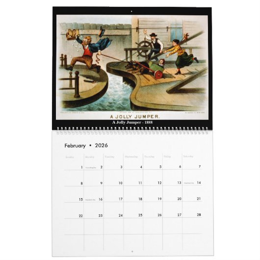 Currier & Ives - Ein kleiner Spaß Kalender (Feb 2026)