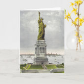 Currier & Ives - Grußkarte - Freiheitsstatue Karte (Gelbe Blume)