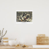 Currier & Ives Lithograph: Ahornzuckerbau Poster (Küche)
