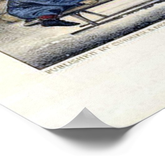 Currier & Ives Lithograph: Eine Reise zur Schule Poster (Ecke)