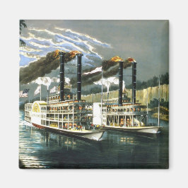 Currier & Ives - Magnet - Champions of Mississippi