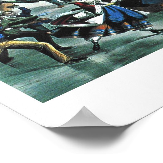 Currier & Ives - Poster - Central Park Winter (Ecke)