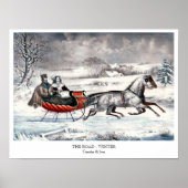 Currier & Ives - Poster - DIE STRASSE, WINTER (Vorne)