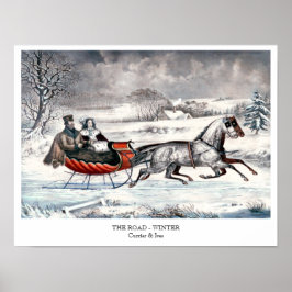 Currier & Ives - Poster - DIE STRASSE, WINTER