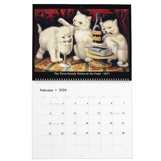 Currier & Ives - The Kitten Collection Kalender (Feb 2026)