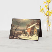 Currier & Ives Winterfrühlingskarte Karte (Gelbe Blume)