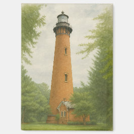Currituck Beach Leuchtturm Aquarell Magnet
