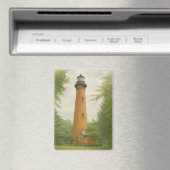 Currituck Beach Leuchtturm Aquarell Magnet (In Situ (Geschirrspüler))