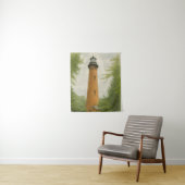 Currituck Beach Leuchtturm Aquarell Wandteppich (Beispiel)