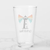 Currituck Beach Leuchtturm Regenbogen Glas (Rückseite)