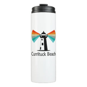 Currituck Beach Leuchtturm Regenbogen Thermosbecher