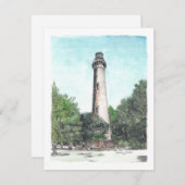 Currituck Beach Lighthouse Blank Note Card (Vorne/Hinten)