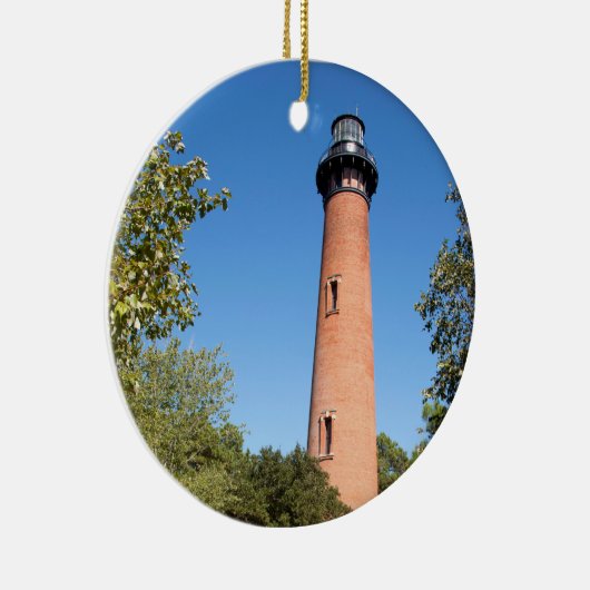 Currituck Beach Lighthouse Keramik Ornament (Rechts)