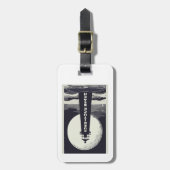 Currituck Beach Lighthouse Moon Gepäckanhänger (Vorderseite vertikal)