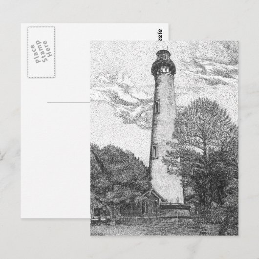 Currituck Beach Lighthouse Postcard Postkarte (Vorne/Hinten)