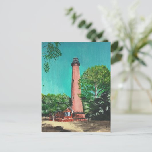 Currituck Beach Lighthouse Postkarte (Stehend Vorderseite)