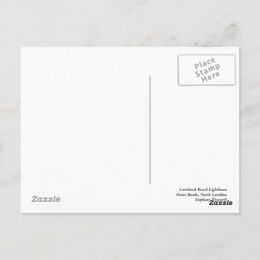 Currituck Beach Lighthouse Postkarte (Rückseite)