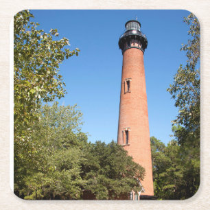 Currituck Beach Lighthouse Rechteckiger Pappuntersetzer