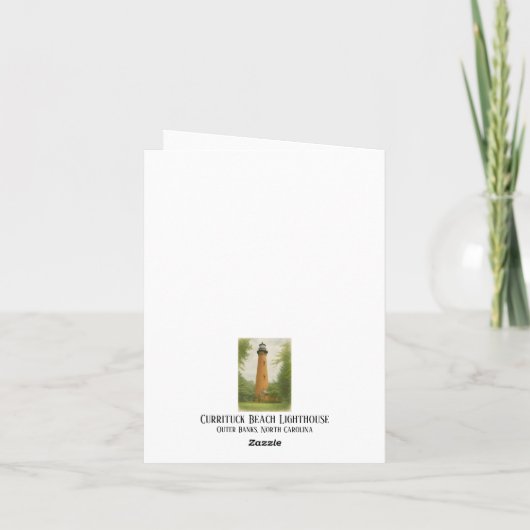 Currituck Beach Lighthouse Wassercolor (Rückseite)