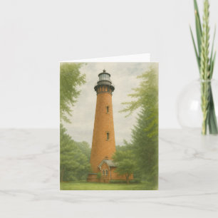 Currituck Beach Lighthouse Wassercolor