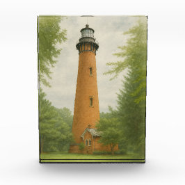 Currituck Beach Lighthouse Watercolor Fotoblock