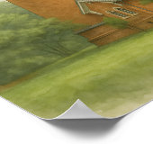 Currituck Beach Lighthouse Watercolor Poster (Ecke)