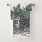 Currituck Island Lighthouse Mixed Media Badhandtuch Set (Insitu)