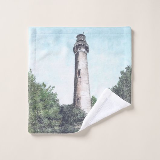 Currituck Island Lighthouse Mixed Media Badhandtuch Set (Waschlappen)