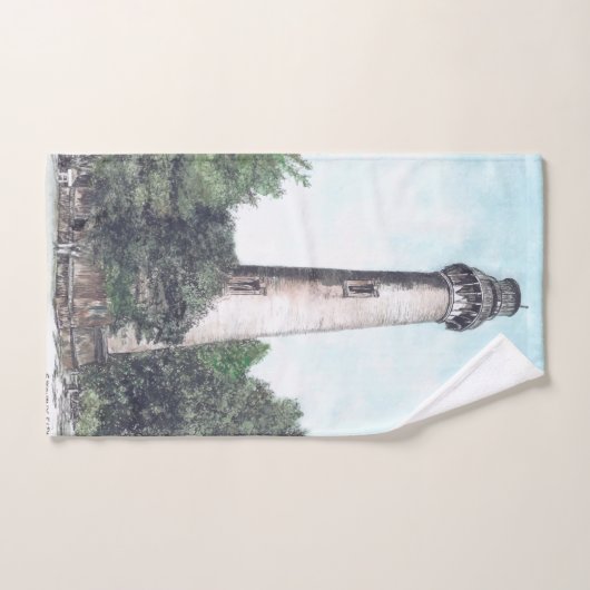 Currituck Island Lighthouse Mixed Media Badhandtuch Set (Handtuch)