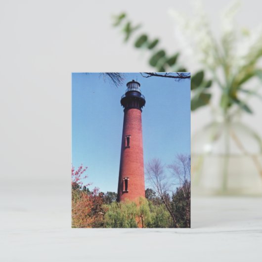 Currituck Leuchtturm Postkarte (Stehend Vorderseite)