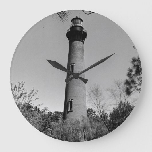 Currituck Lighthouse Große Wanduhr (Vorderseite)