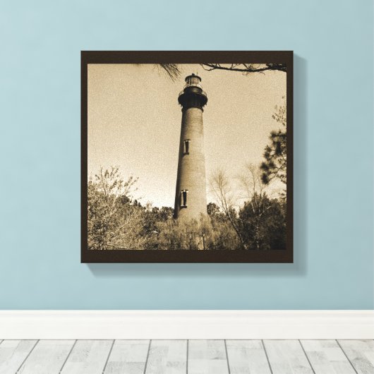 Currituck Lighthouse Leinwanddruck (Insitu (Holzboden))