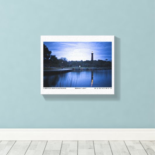 Currituck Lighthouse. Leinwanddruck (Insitu (Holzboden))