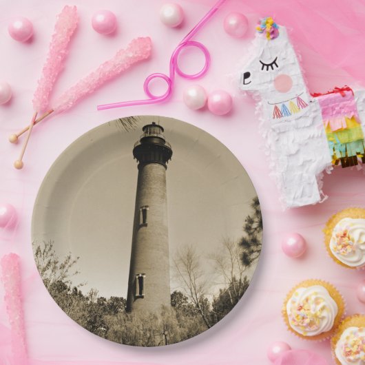 Currituck Lighthouse Pappteller (Party)