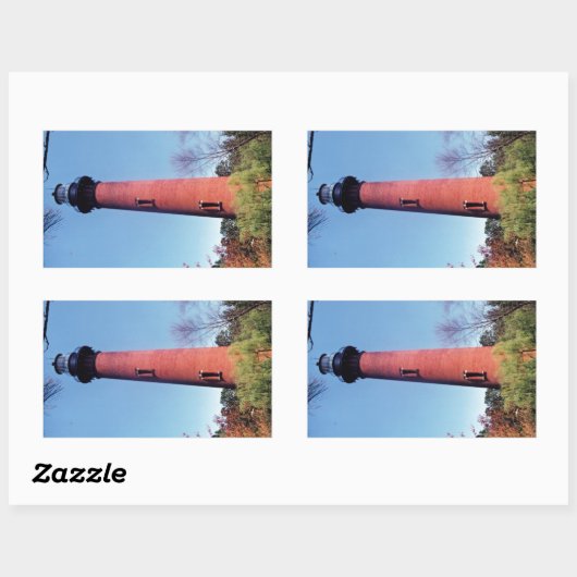 Currituck Lighthouse Rechteckiger Aufkleber (Blatt)