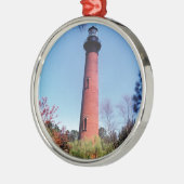 Currituck Lighthouse Silbernes Ornament (Links)