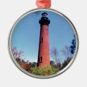 Currituck Lighthouse Silbernes Ornament (Vorne)