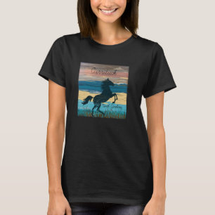 Currituck NC Outer Bank Wilde Pferde Naustische Kü T-Shirt