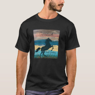 Currituck NC Outer Bank Wilde Pferde Nautilische K T-Shirt