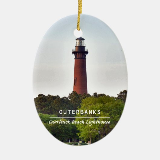 Currituck Strand-Licht Keramikornament (Vorne)