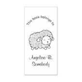 Curry Coat Little Sheep Ewe Buchzeichen Gummistempel (Prägung)