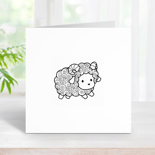 Curry Coat Little Sheep Ram 2 Gummistempel