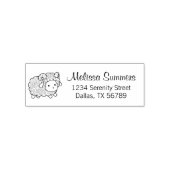 Curry Coat Little Sheep Ram Rücksendeadresse Permastempel (Design)