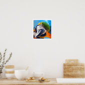 Curry Colorful Macaw Poster (Küche)