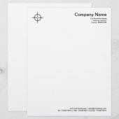 Curry Crosshairs - Schwarz Briefbogen (Vorne/Hinten)