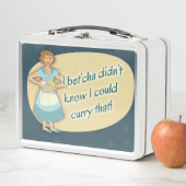 Curry, dass Snarky Hausfrau Vintag Vibe Metall Brotdose (Beispiel)