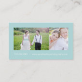 Curry-Frame-Fotografie-Visitenkarten - Blue Visitenkarte (Rückseite)