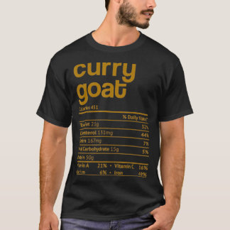 Curry Goat Nutrition Fact Funny Erntedank Chris T-Shirt