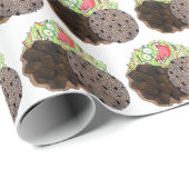 Curry Goat Rice and Peas Jamaican Caribbean Food Geschenkpapier (Rolleneckpunkt)